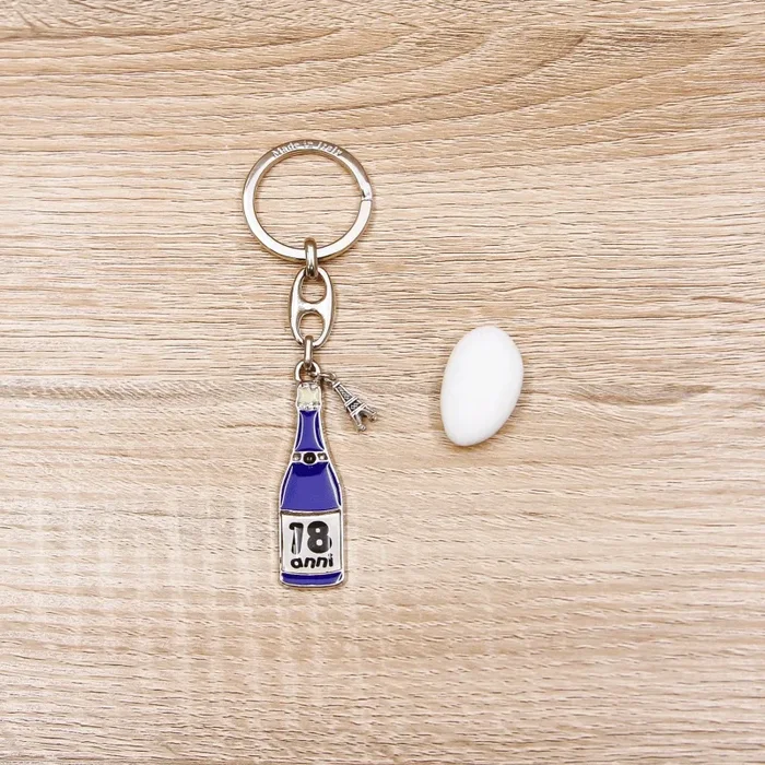 Portachiavi Spumante con Ciondolo Linea Parigi Sconti