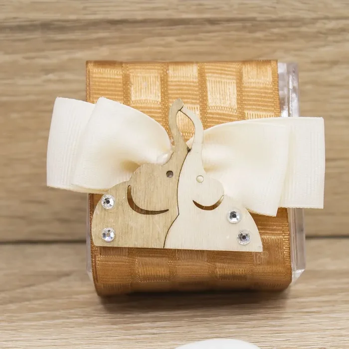 Portaconfetti con Elefante Intrecciati - immagine 2