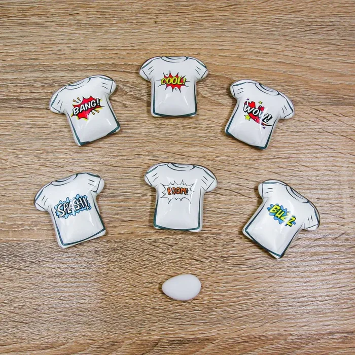 Portaconfetti con Magnete Maglia Fumetto - immagine 2