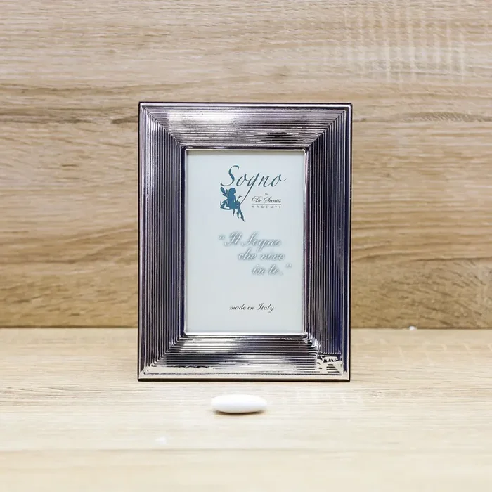 Portafoto Argento con Linee De Santis Argenti