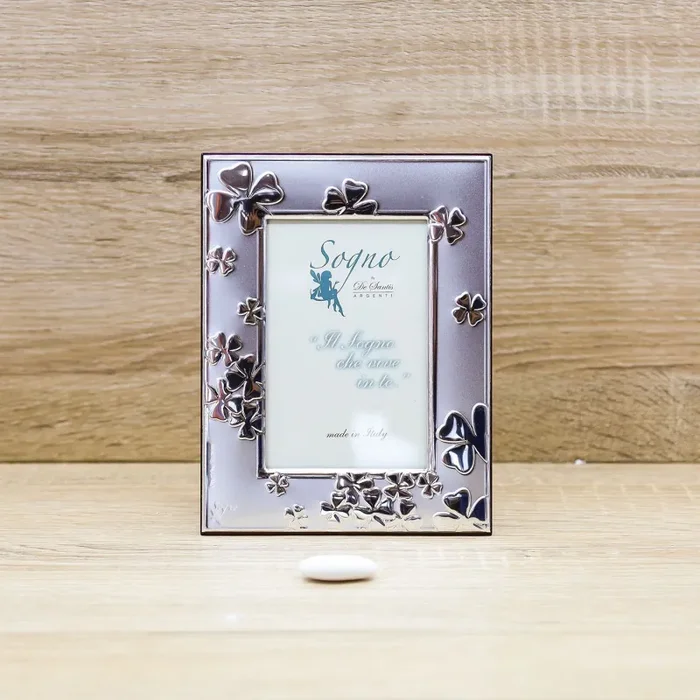 Portafoto Argento con Quadrifogli De Santis Argenti Online ora