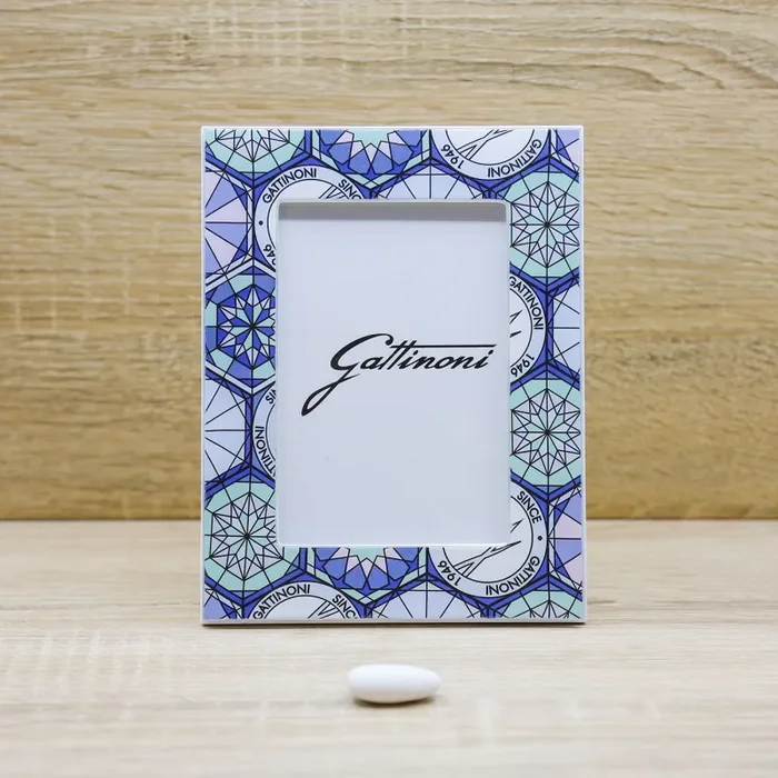 Portafoto con Decori Blu Gattinoni Vendita calda online