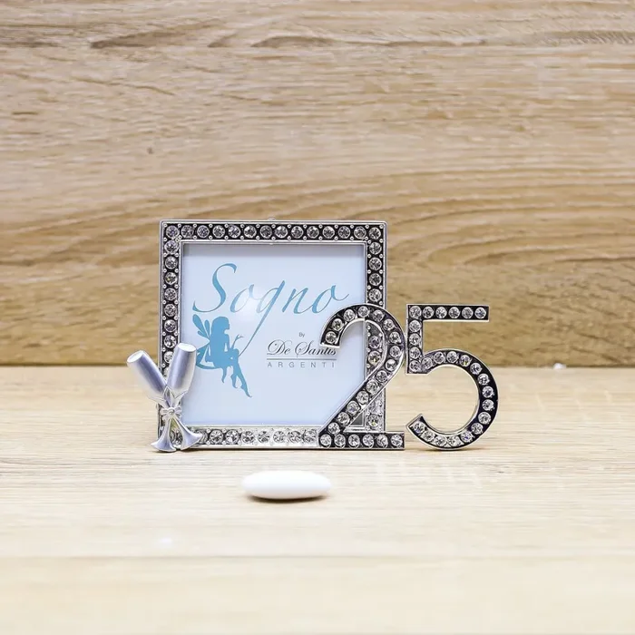 Portafoto Piccolo 25° Anniversario De Santis Argenti Saldi