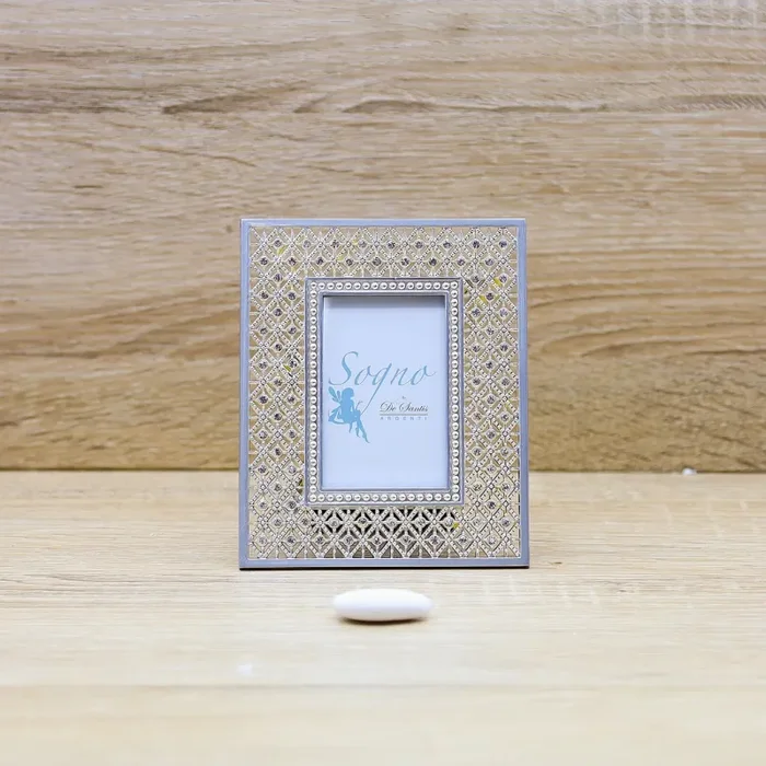 Portafoto Piccolo con Strass De Santis Argenti Vendita calda