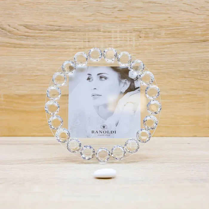 Portafoto Tondo in Cristallo Ranoldi