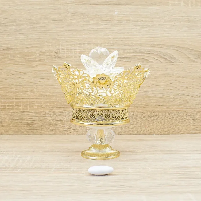 Portagioie Imperiale Oro con Petali Cristallo Marilyn Rome Online