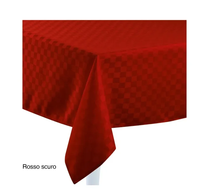 Preziosa Home Tovaglia Damina Ass. Natale 140 x 240 Cm Idrorepellente Rosso 1 Pz
