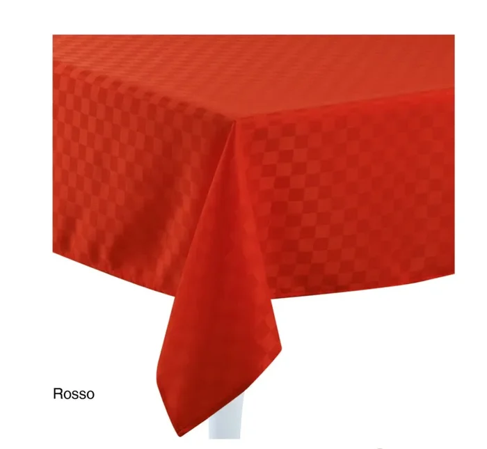 Preziosa Home Tovaglia Damina Ass. Natale 140 x 360 Cm Idrorepellente Rosso 1 Pz