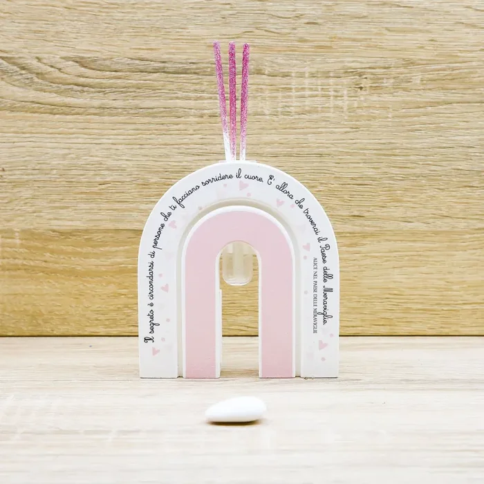 Profumatore Arcobaleno Rosa con Frase Claraluna