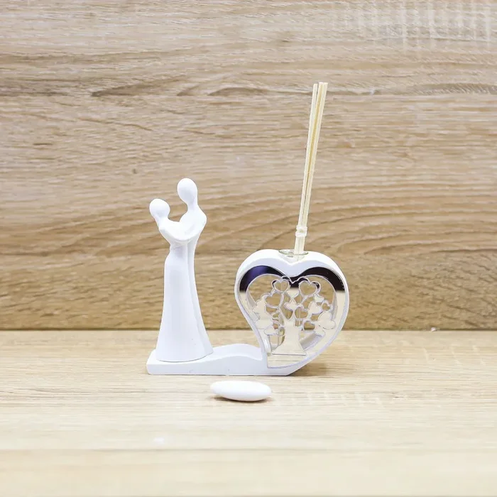 Profumatore Cuore con Albero della Vita e Coppia Sposi Online