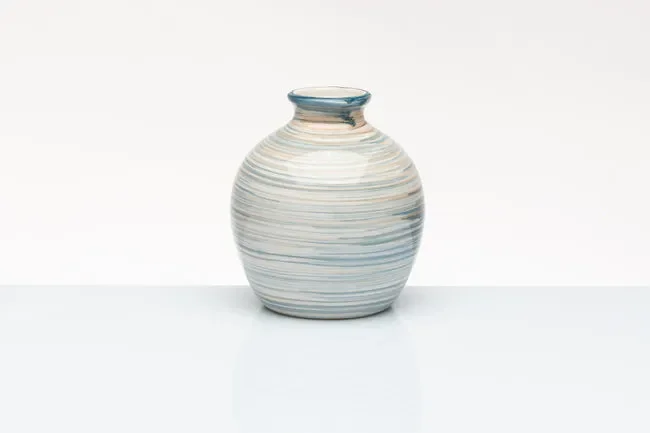 PROFUMATORE DIPINTO A MANO OTTANIO A RIGHE IN CERAMICA