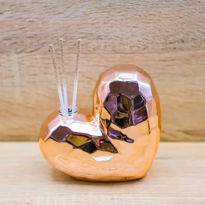 Profumatore Medio Cuore Oro Rosa Claraluna - immagine 3