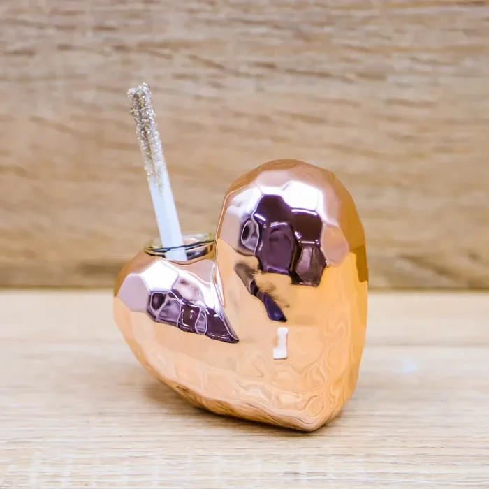 Profumatore Piccolo Cuore Oro Rosa Claraluna - immagine 2