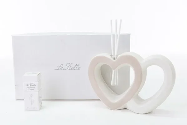 PROFUTORE CUORI PORCELLANA 16X5X11.5 CON ASTUCCIO IBIANCA