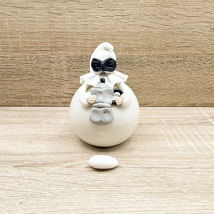 Pulcinella con Caffettiera Bella Napoli