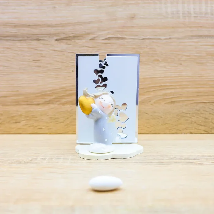 Quadretto con Angioletto Femmina con Cuore Oro Claraluna Online