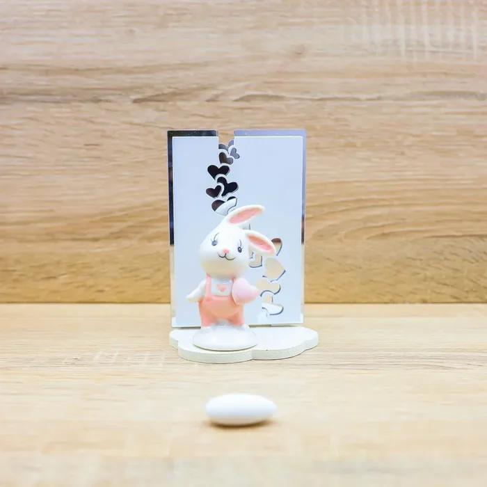 Quadretto con Coniglietto Baby Rosa Claraluna