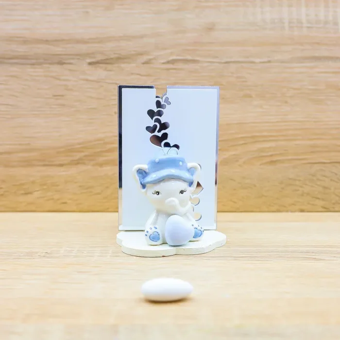 Quadretto con Elefantino Baby Celeste Claraluna Fornitura