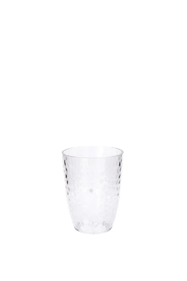 Regalo Italiano Bicchiere Lance 400 Ml D 8,5 Cm H 11 Cm Plastica Trasparente