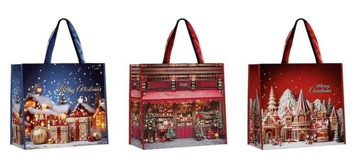 Regalo Italiano Borsa PP Natale 43 x 15 Cm H 37 Cm Ass. Multicolor 1 Pz In saldo