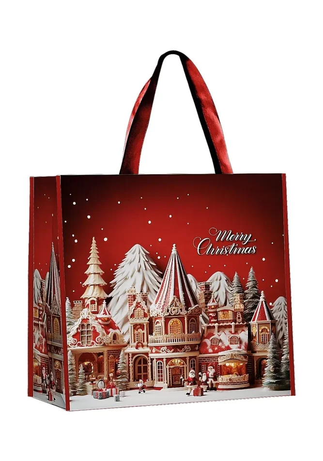 Regalo Italiano Borsa PP Natale 43 x 15 Cm H 37 Cm Ass. Multicolor 1 Pz In saldo - immagine 3