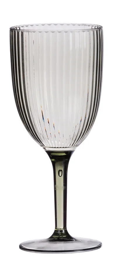 Regalo Italiano Calice Vino Plastica Pangar Ass. D 8 Cm H 20 Cm Grigio Blu o Porpora 1 Pz