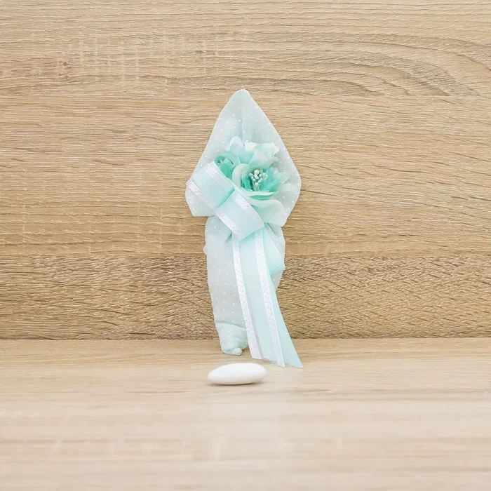 Sacchetto Cono con Fiori Tiffany e Sali Profumati La Vie en Rose