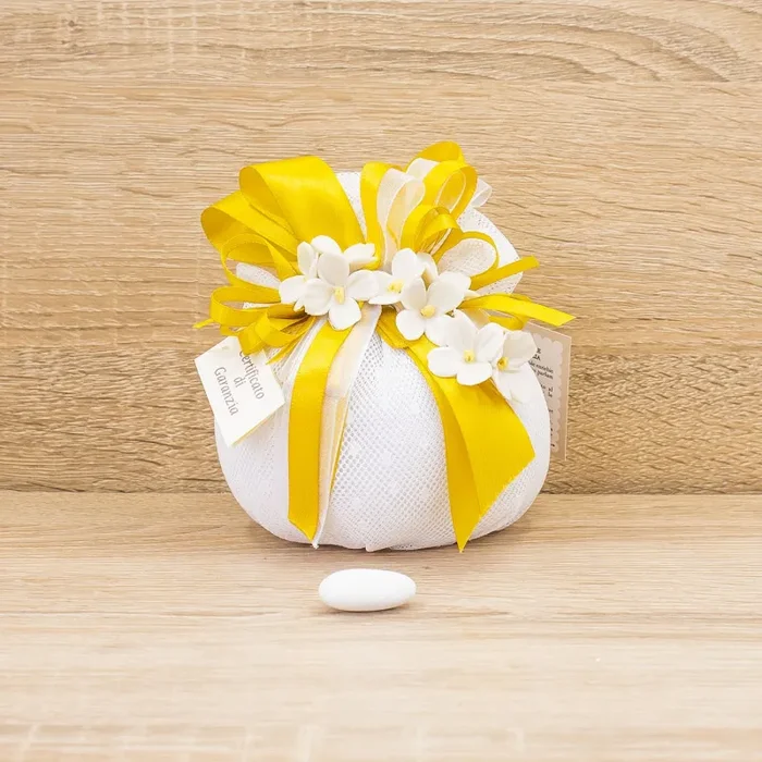 Sacchetto Puffo Grande con Ortensie e Sali Profumati La Vie en Rose