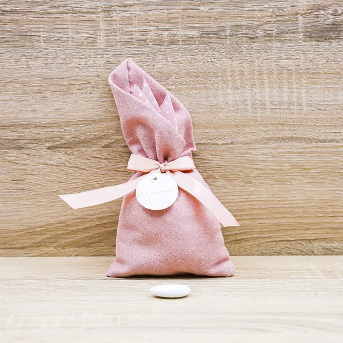 Sacchetto Rosa Pois Medio “Girl” Claraluna