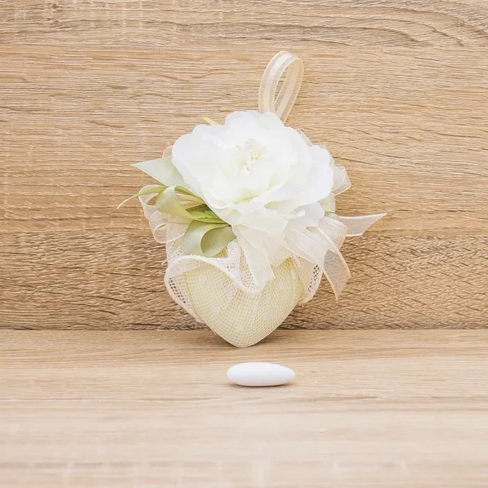 Sacchetto Sapone Profumato Cuore Verde La Vie en Rose