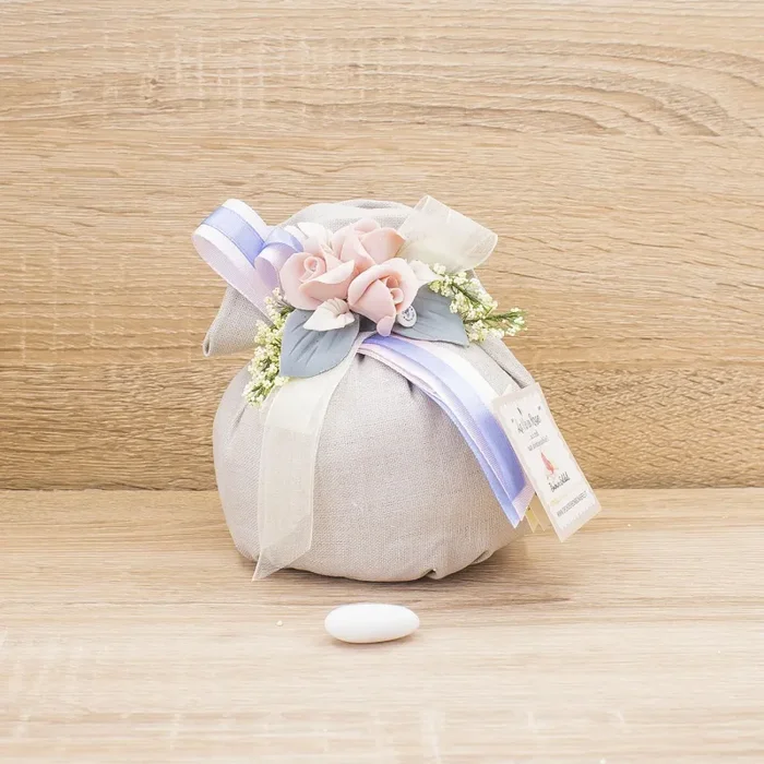 Sacchettone con Rose e Sali Profumati La Vie en Rose