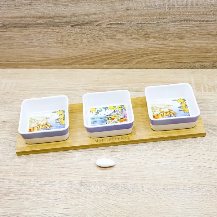 Set Antipastiera con Tre Ciotole Linea Capri Madrhélen
