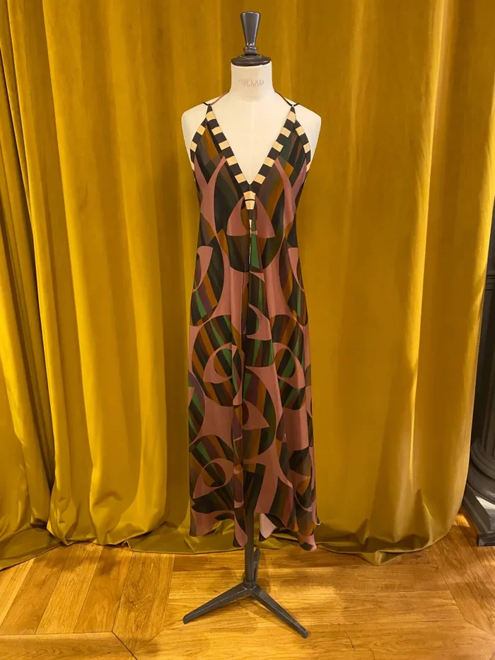 Sunset Silk Dress P116 – Volantis