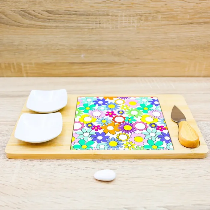 Tagliere con Antipastiera Linea Fiorello Cuore Matto