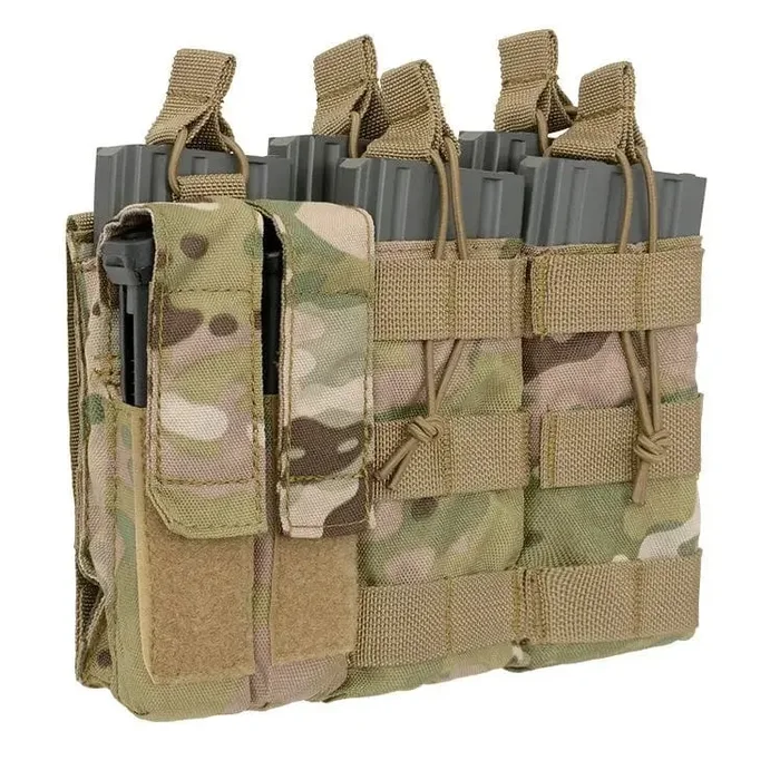 Tasca Porta caricatori Fucile e Pistola (5+2) Multicam
