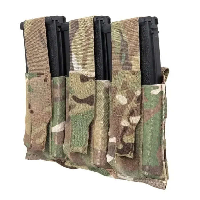Tasca Porta Caricatori Tripla con chiusura a velcro Multicam – WoSport