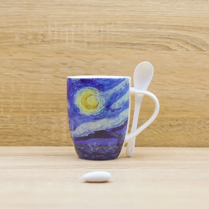 Tazza con Cucchiaio “La Notte Stellata” Van Gogh Enesco