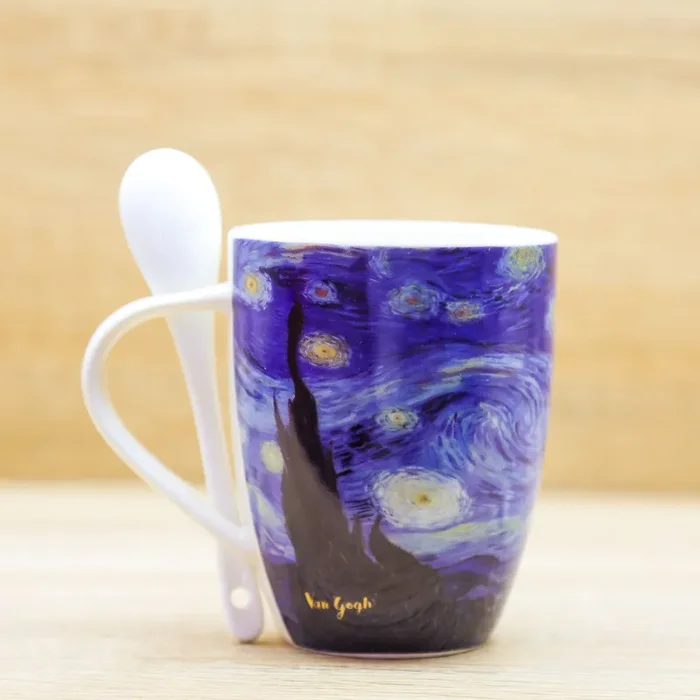 Tazza con Cucchiaio “La Notte Stellata” Van Gogh Enesco - immagine 3