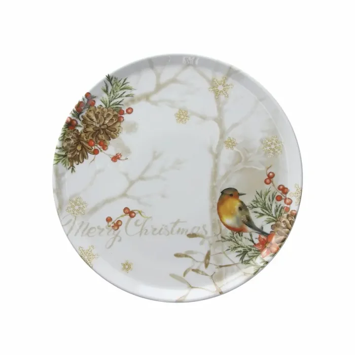 Tognana Piatto Panettone Cinzia Dream Natale 31 Cm Porcellana Multicolor