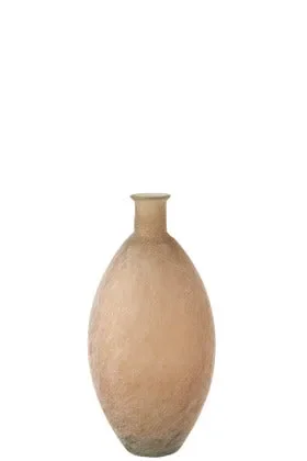 Vaso Ovale Vetro Beige Wash (29X29X60CM)