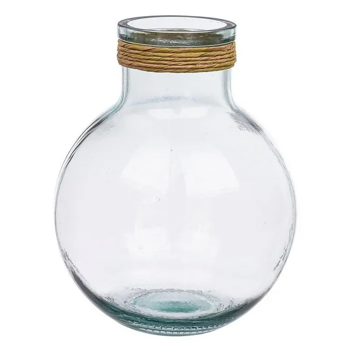 Vaso portafiori in vetro e corda – Rotang - immagine 3