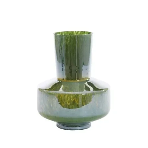 VASO TRASMOS IN VETRO VERDE SCURO (Ã˜23,5×29,5 cm) Vendita calda online