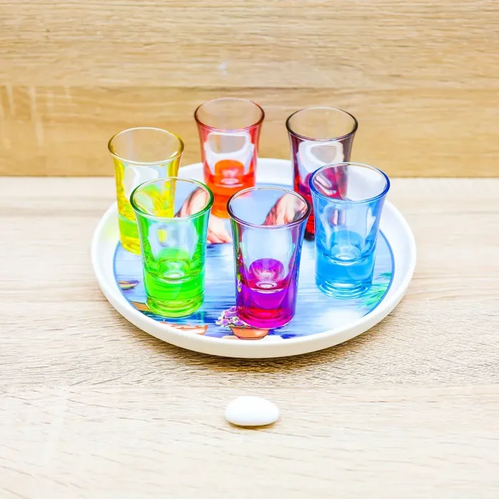 Vassoio con 6 Bicchieri “Linea Capri”