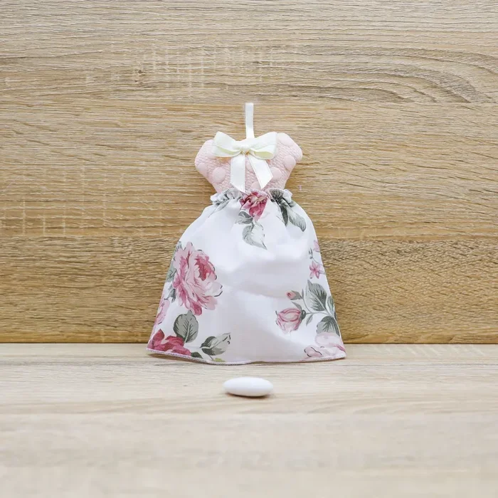 Vestito Profumato con decori di Rose e Sacchetto con Rose Beccalli for Life In saldo