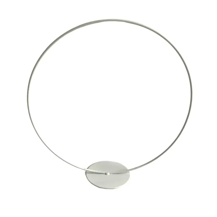 Vimin Box Cerchio Bianco su Pedistallo D 30 Cm