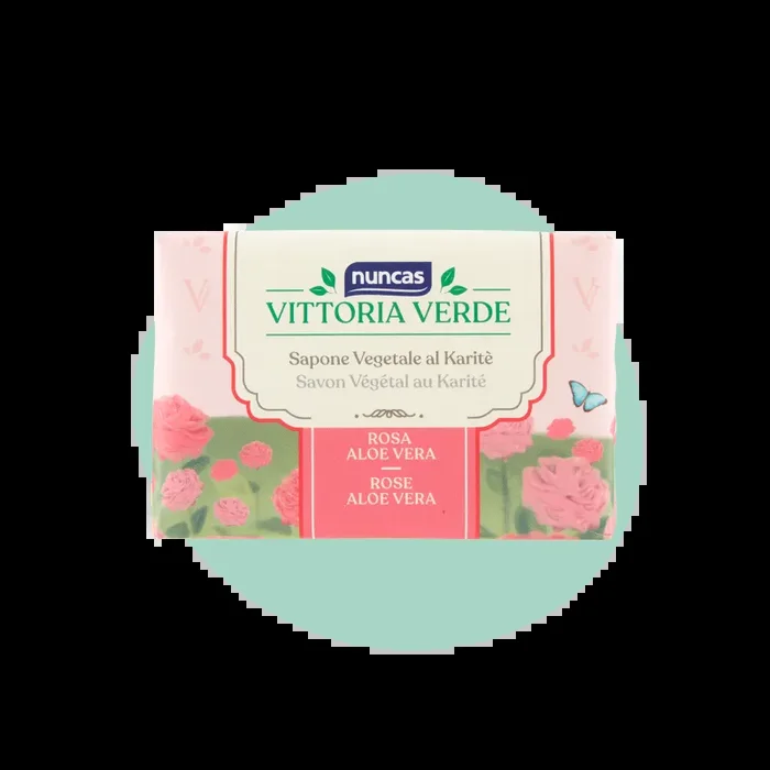Vittoria Verde Saponi Cremosi Rosa e Aloe Vera – 125g