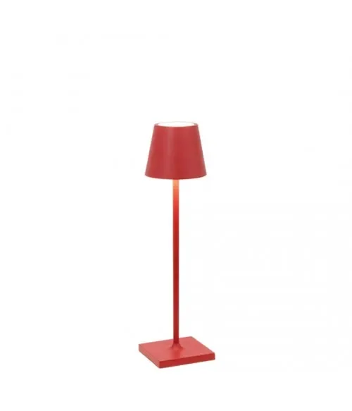 Zafferano Poldina Pro Micro Rosso – Lampada da Tavolo a Led H27.5cm