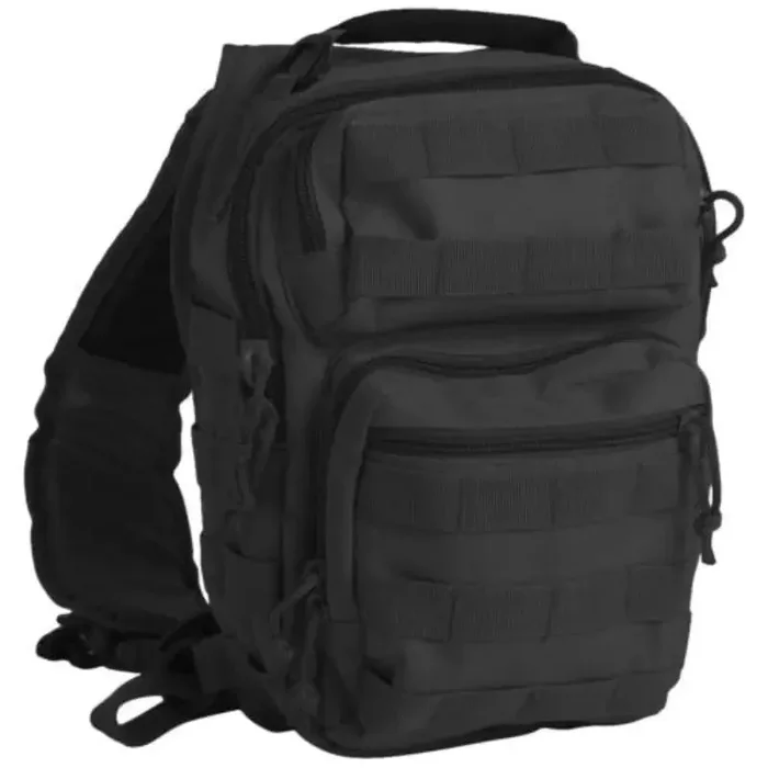 Zaino Monospalla Assault Black 10Lt – Mil-tec Online