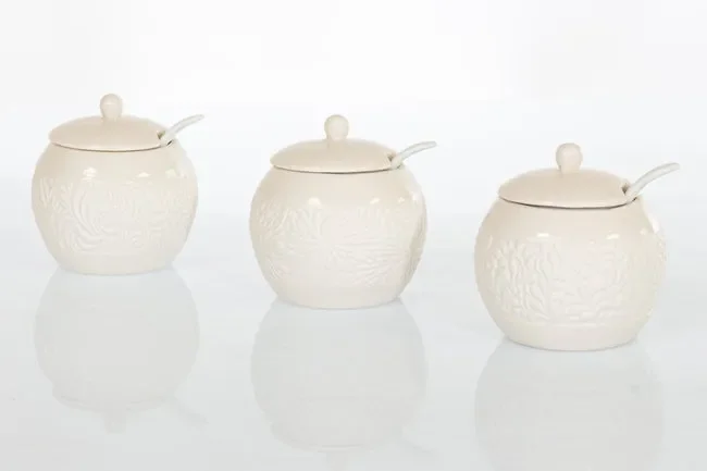 ZUCCHERIERA 9X9X9.5 SIMPLY WHITE